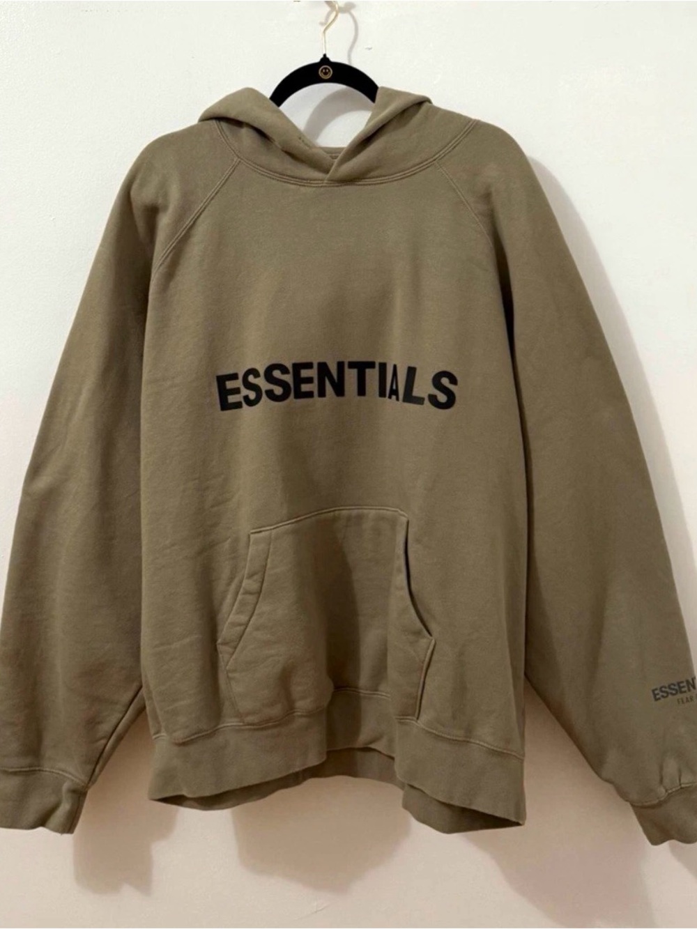 2020 Fear of God Essentials Men's Taupe Logo Pullover Hoodie XL